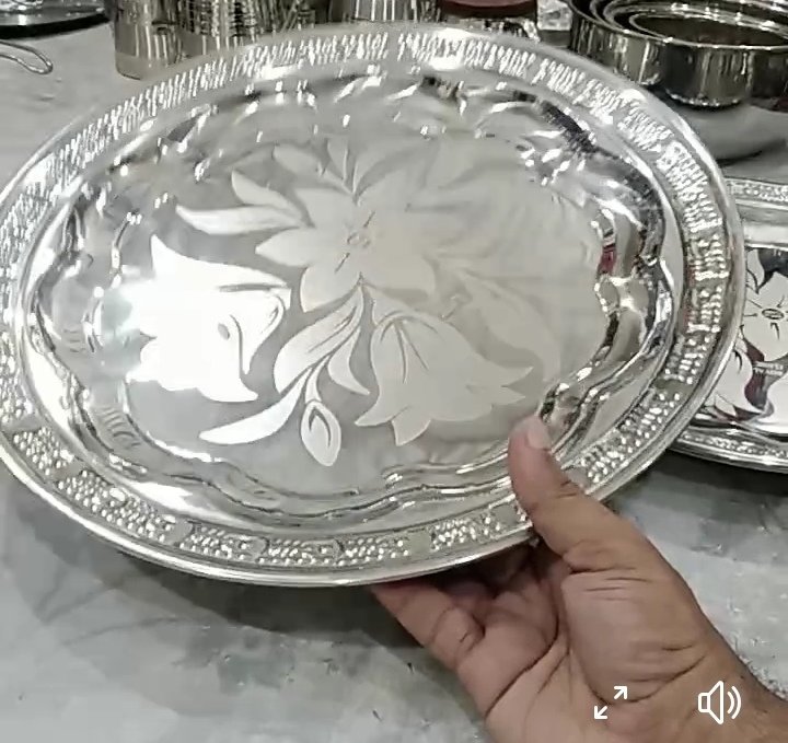 stainless steel Hyderabadi plater - Image 1