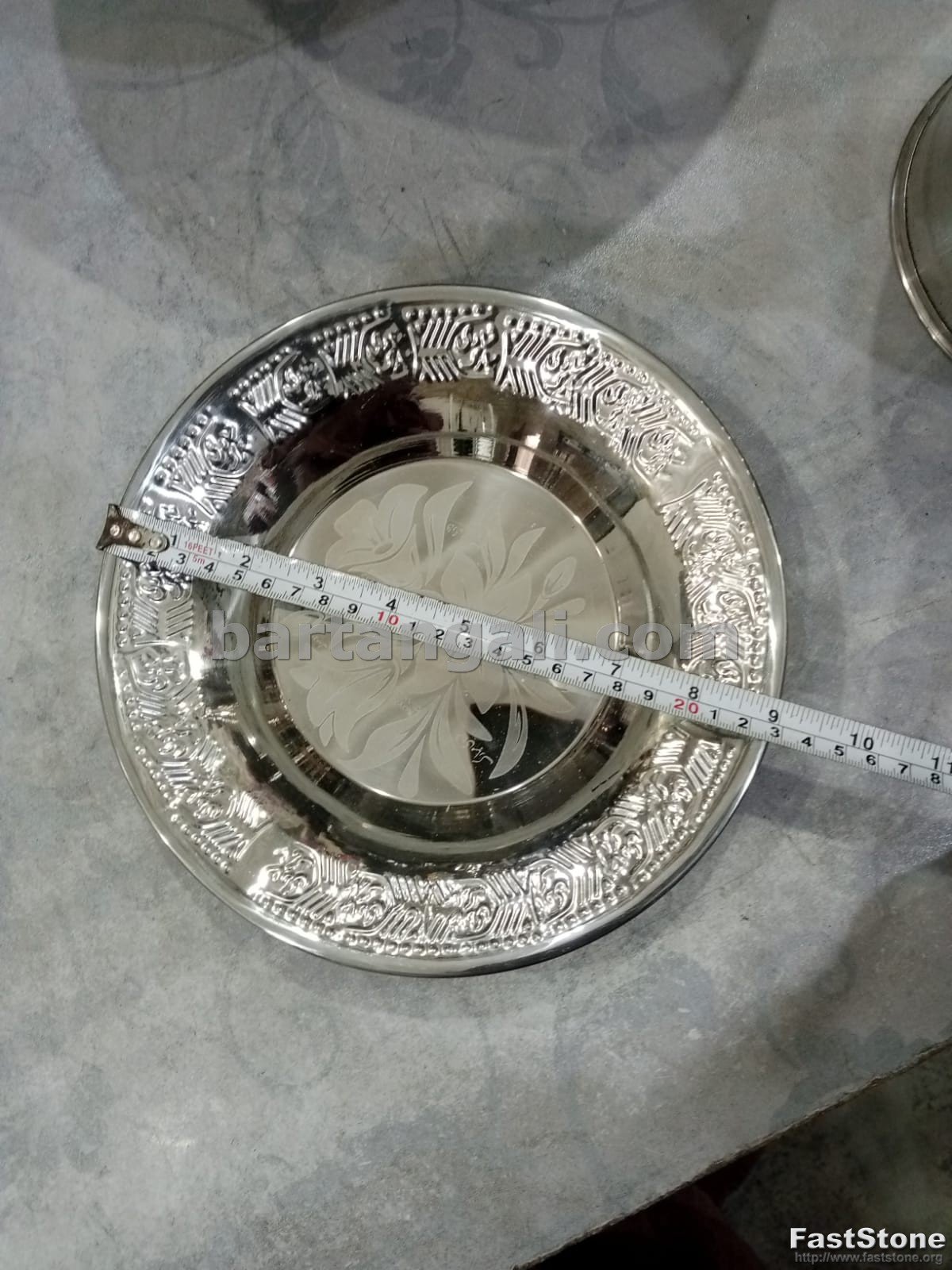 stainless steel Hyderabadi salan plate - Image 2