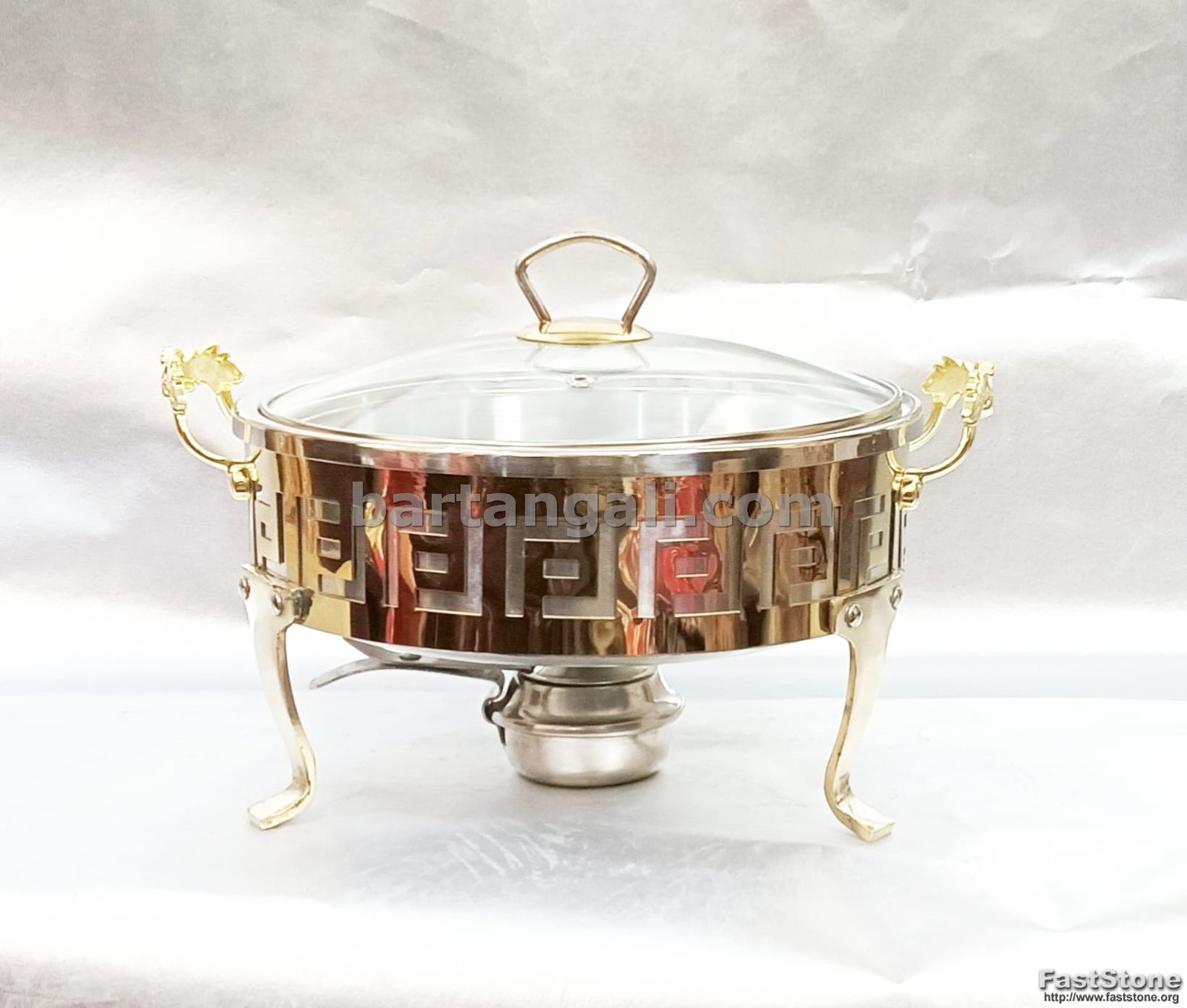 golden boffet dishes double bowl serving - Image 6