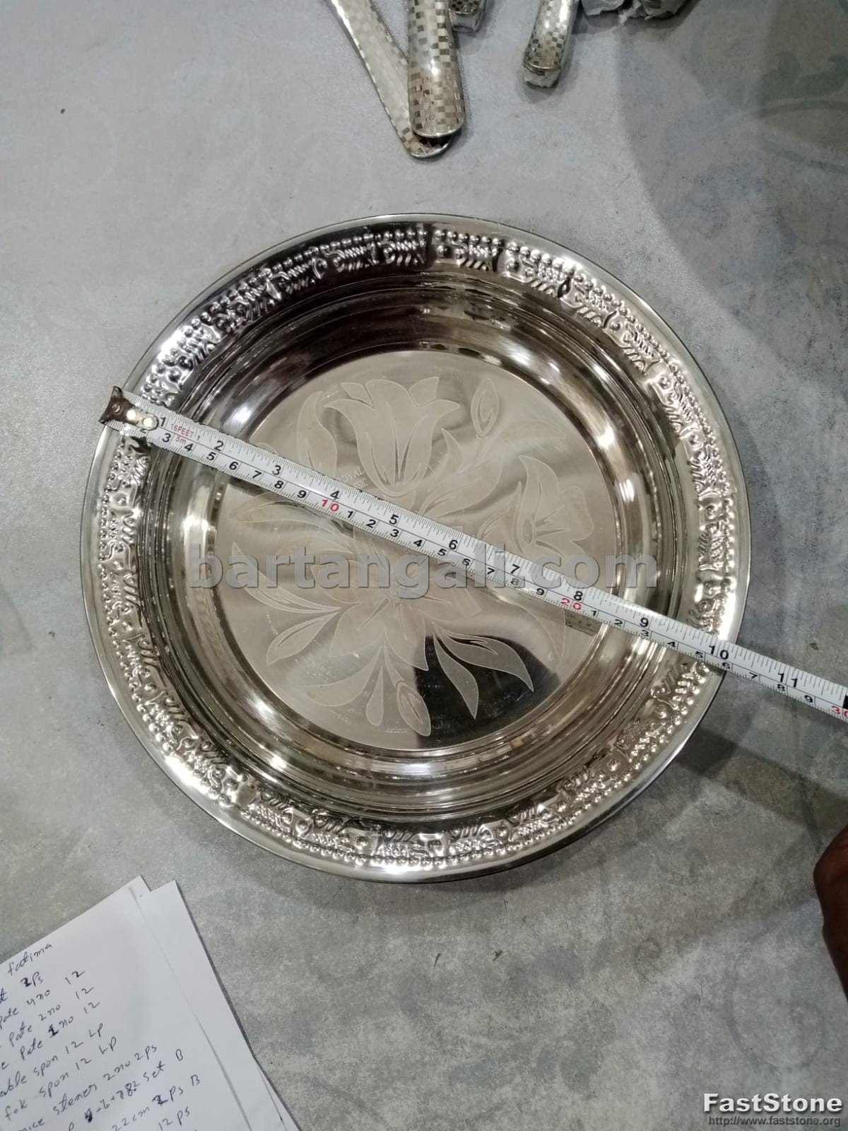 Stainless steel plate for rice plate each - Image 1
