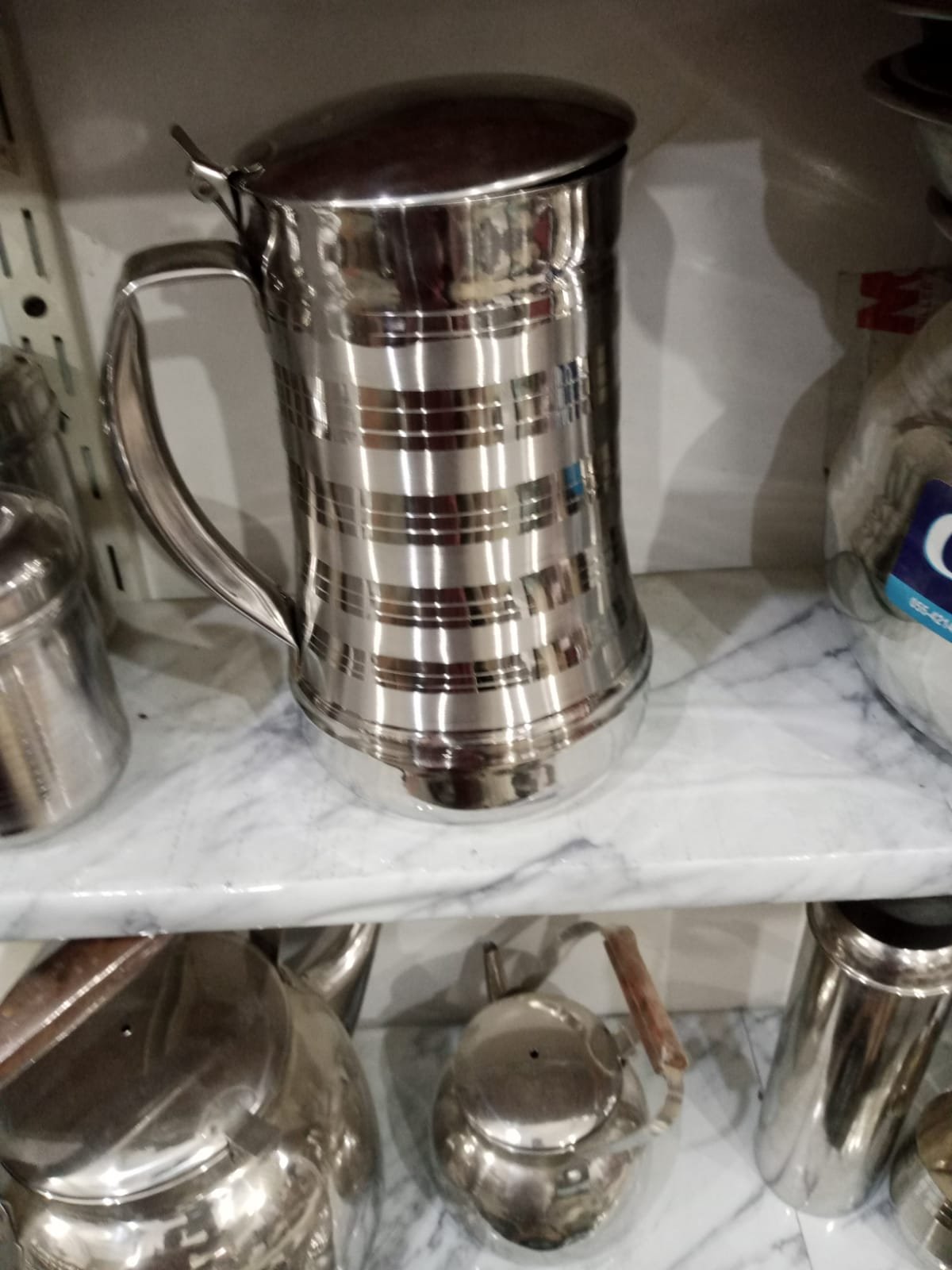 steel water set Jug with six glass - Image 3
