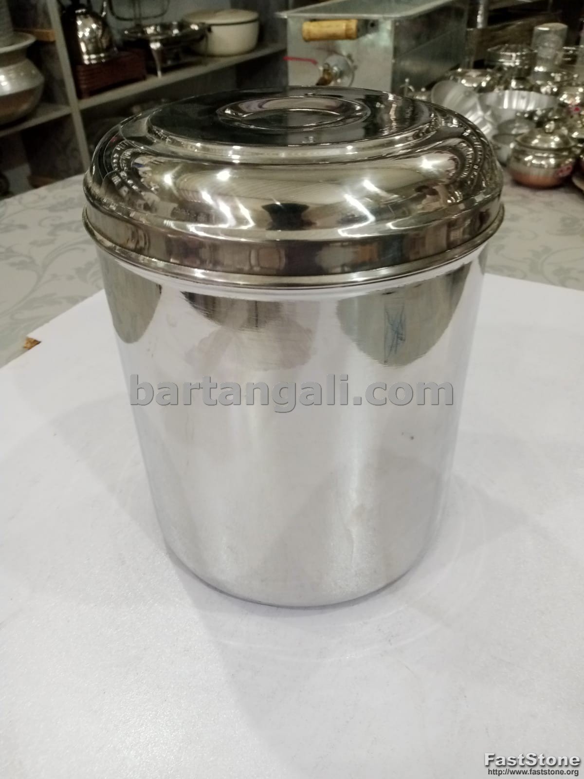 flour & rice storage box in steel - Image 3