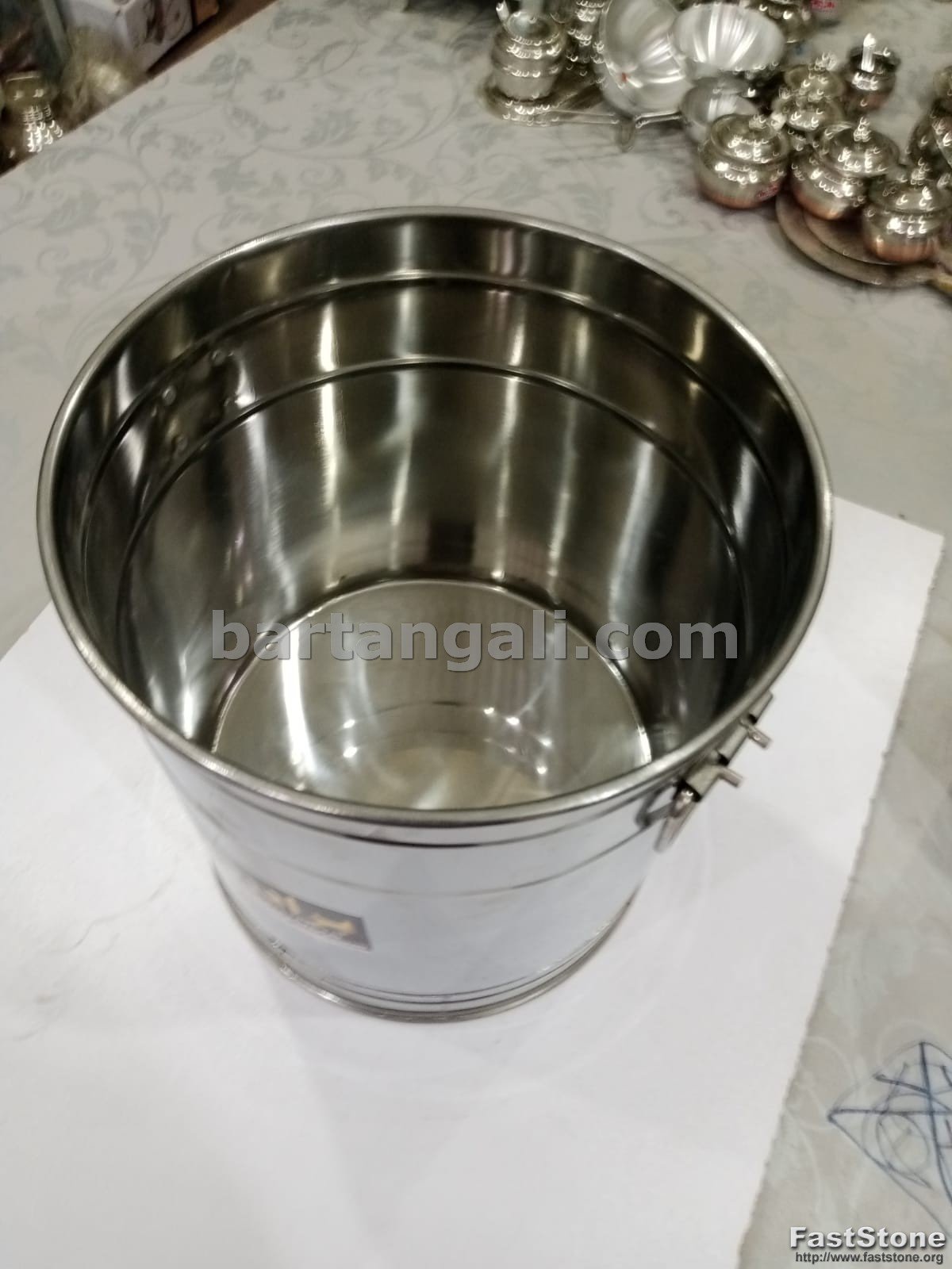 flour & rice storage box in steel - Image 5