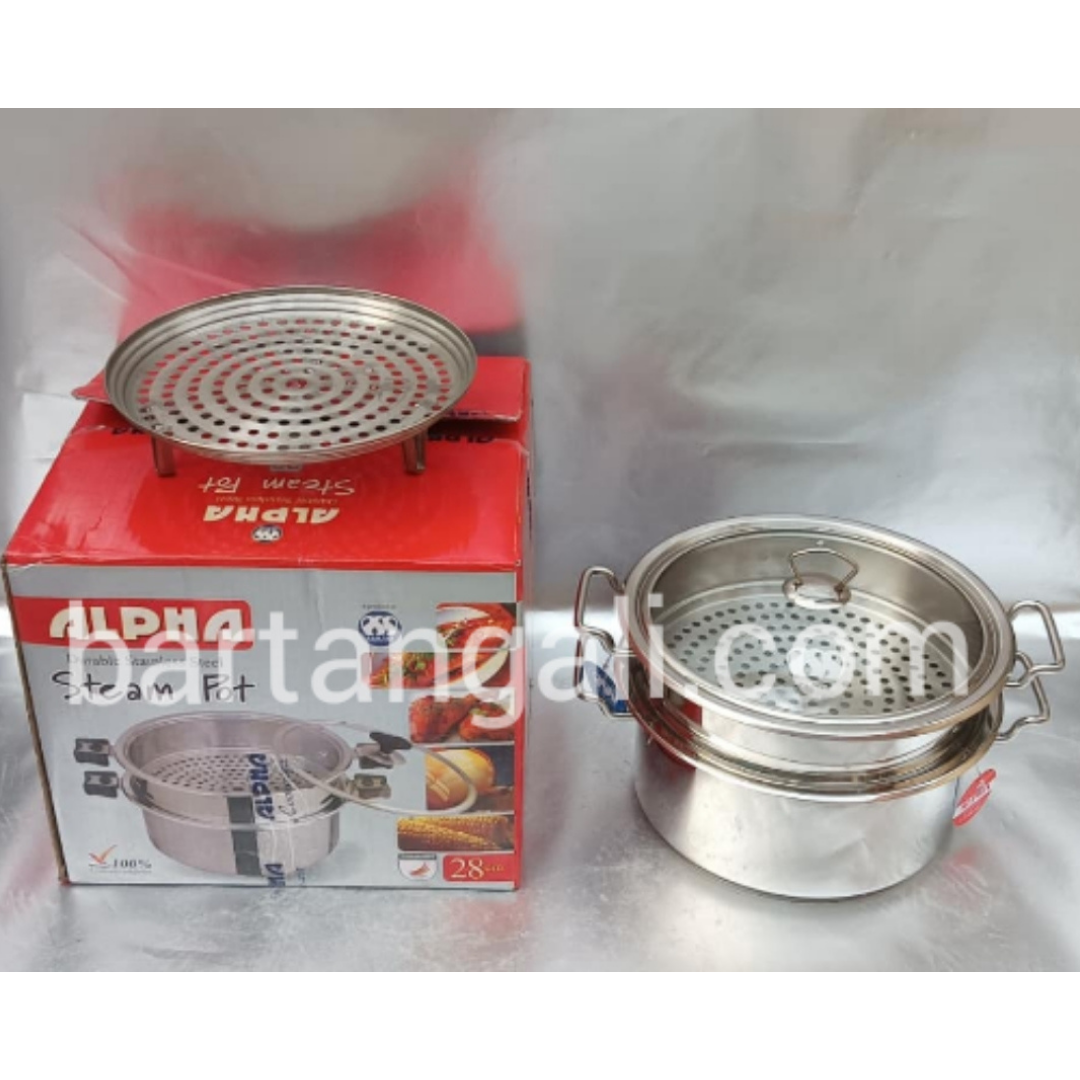 Steel double portion steamer - Image 1