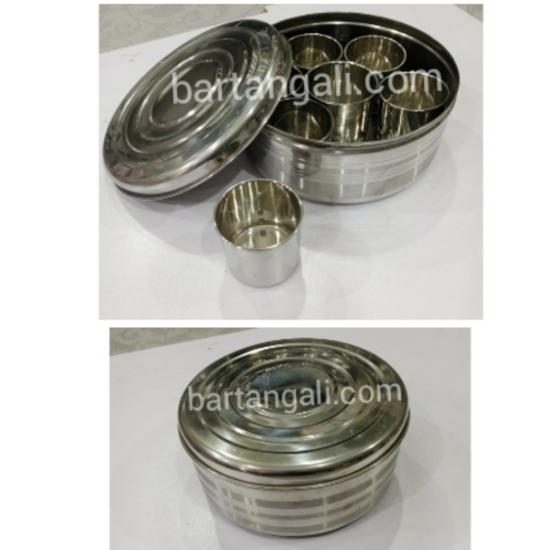 Steel masala box best quality - Image 2