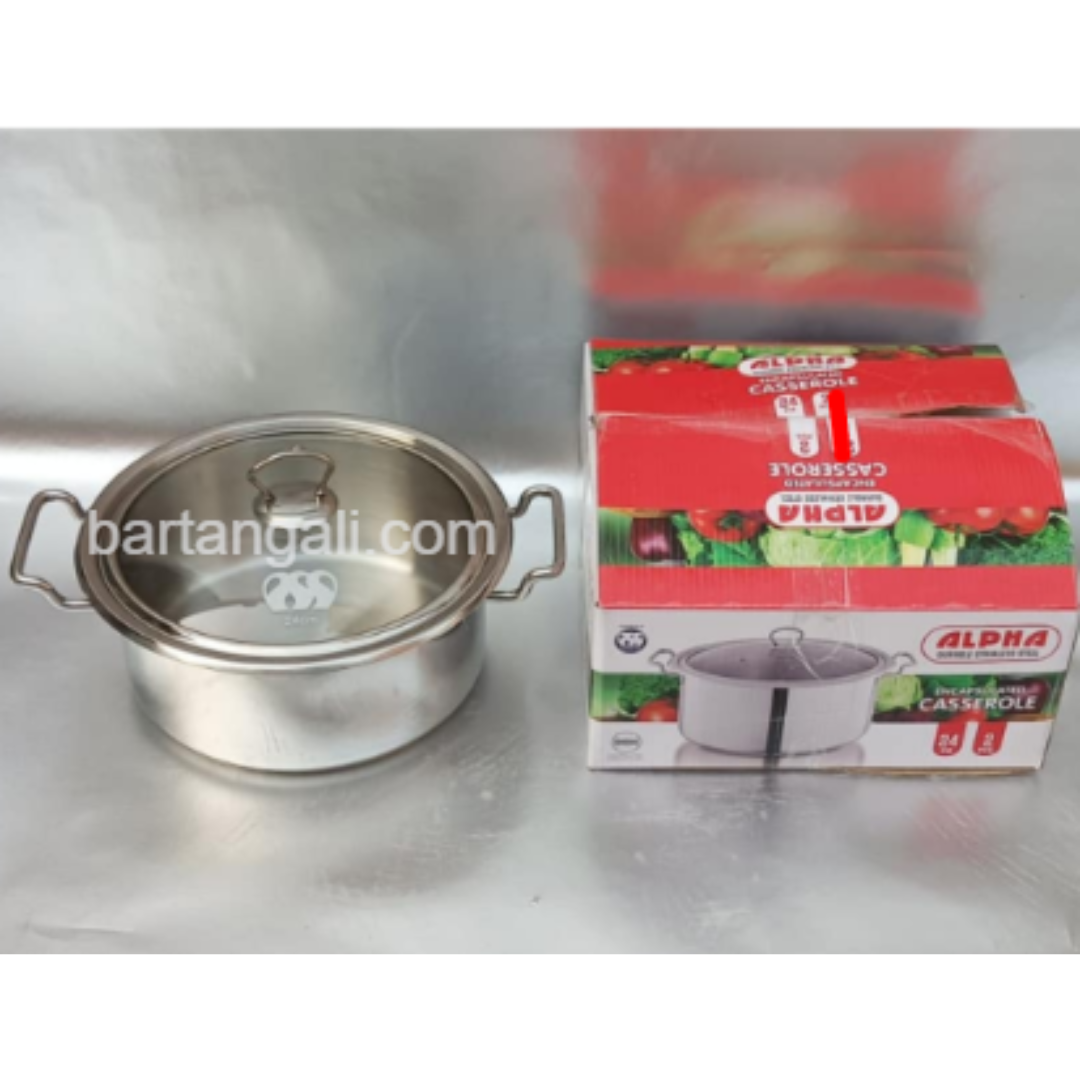 Steel cooking pot double base - Image 1