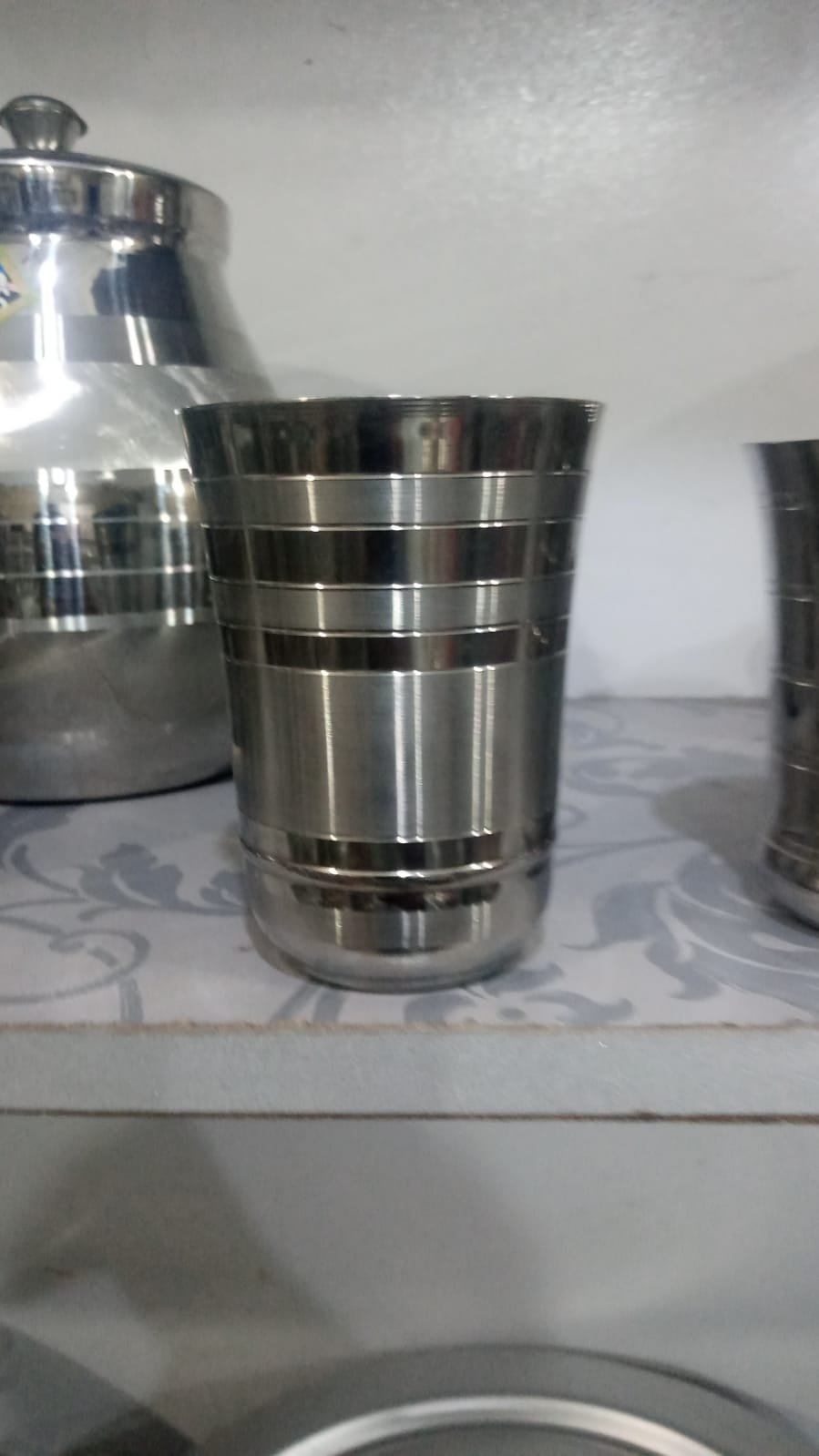 steel water set Jug with six glass - Image 4