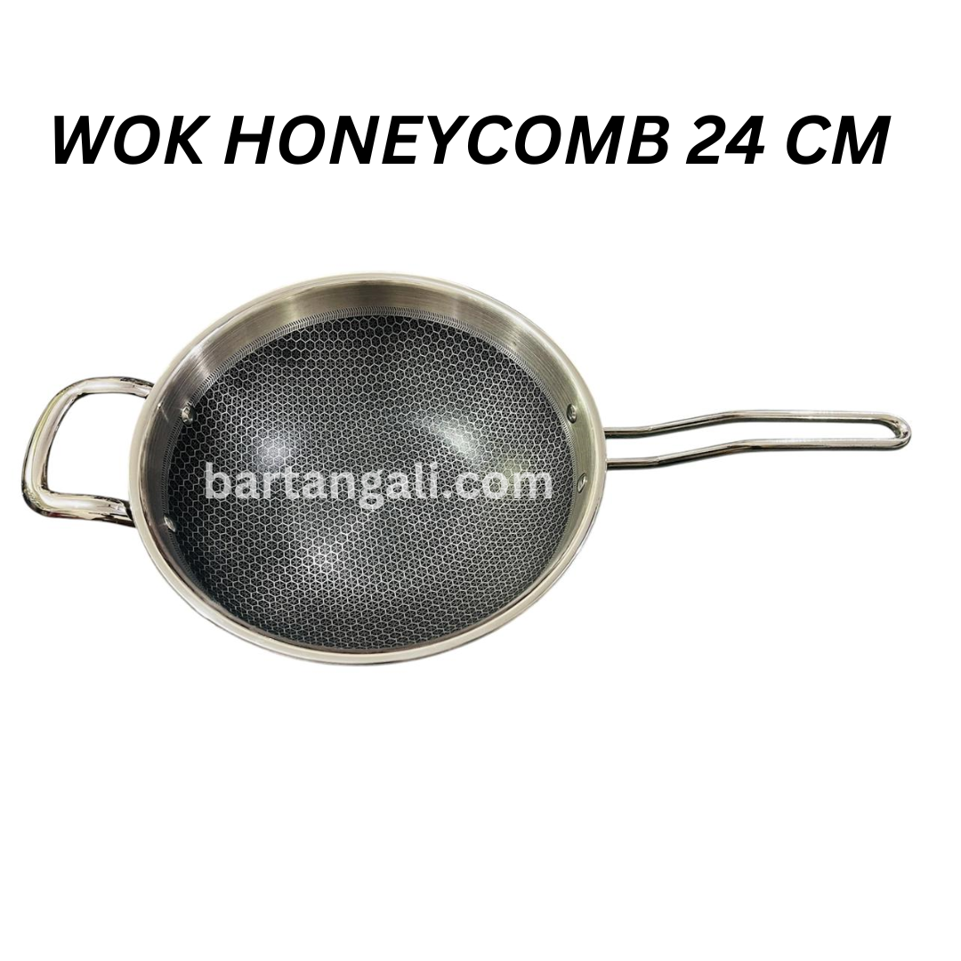 TRIPLY WOK (HONEYCOMB) 24 CM & 26 CM - Image 1