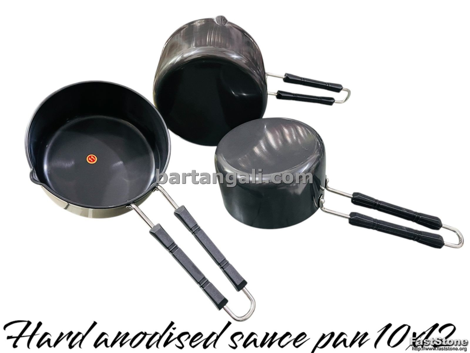 Indian non-stick hard anodize saucepan - Image 1