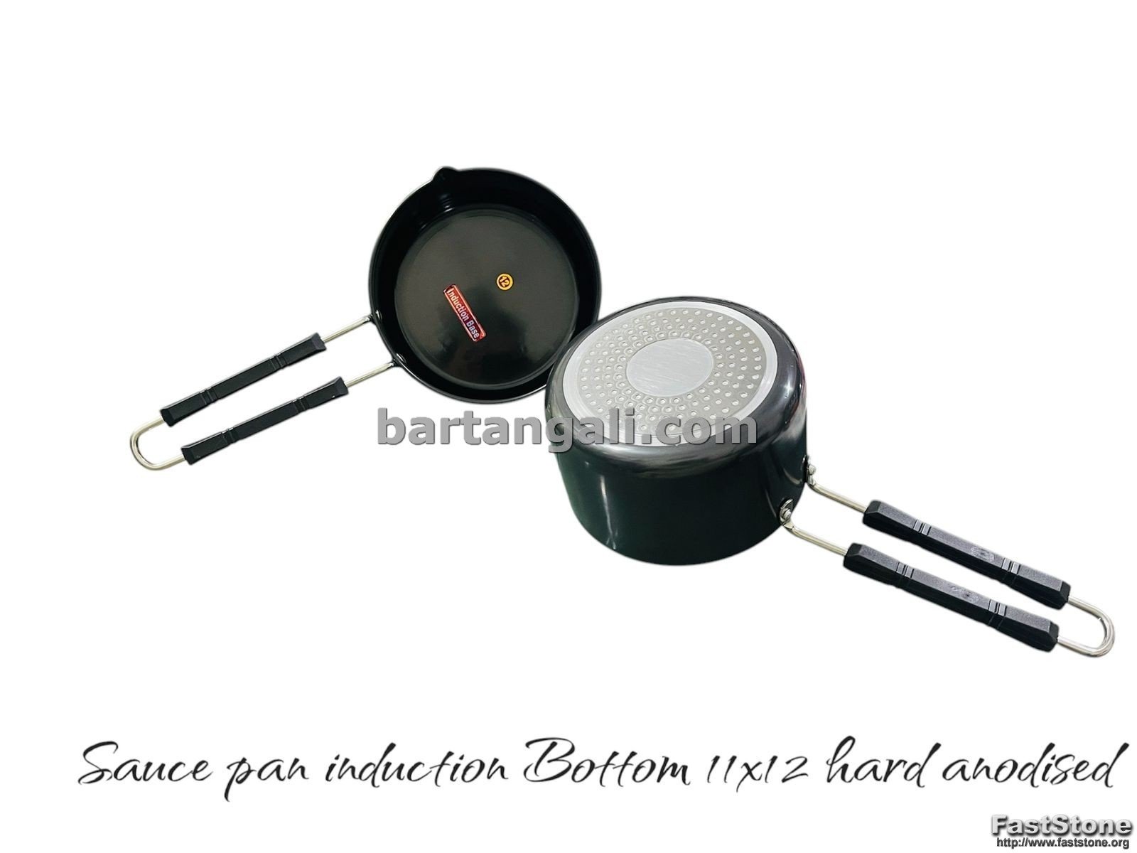 Indian non-stick hard anodize saucepan (INDUCTION BOTTOM) - Image 1