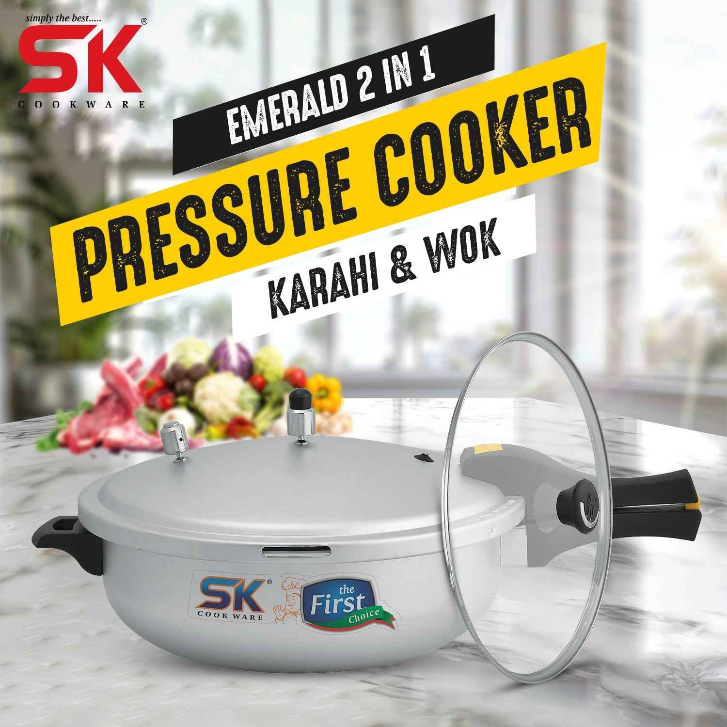 silver wok cooker - Image 1